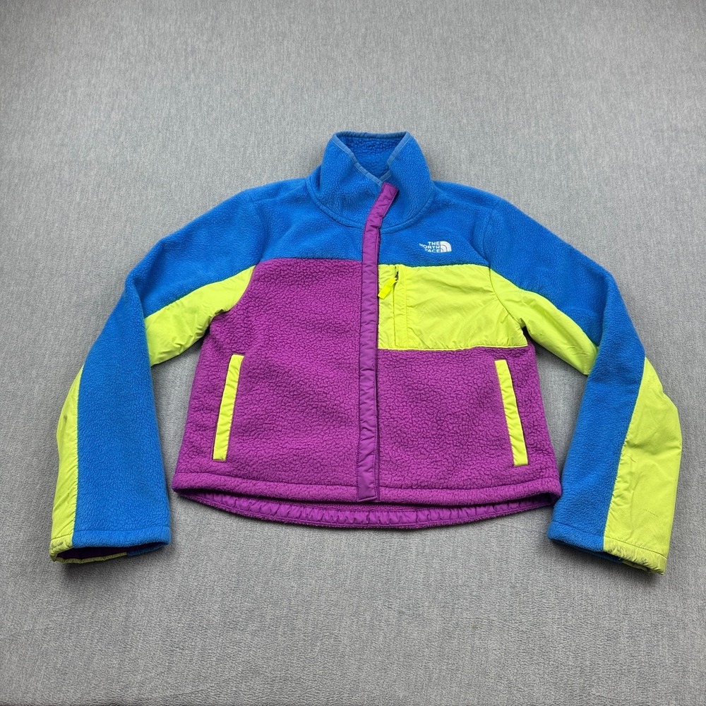 The North Face Jacket Girls XL 14/16 Colorblock Mashup Snap Button Up Outdoors